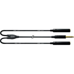 Cordial Cable Y Jack Mono - 2 Jack Hembra Mono