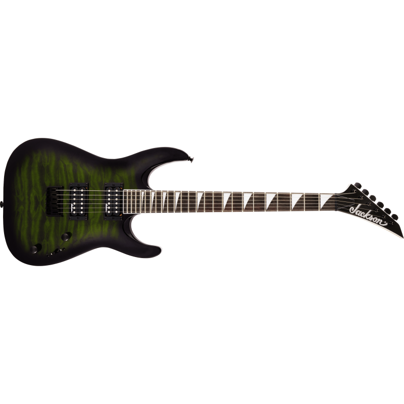 Jackson JS32Q Dinky Transparent Green Burst