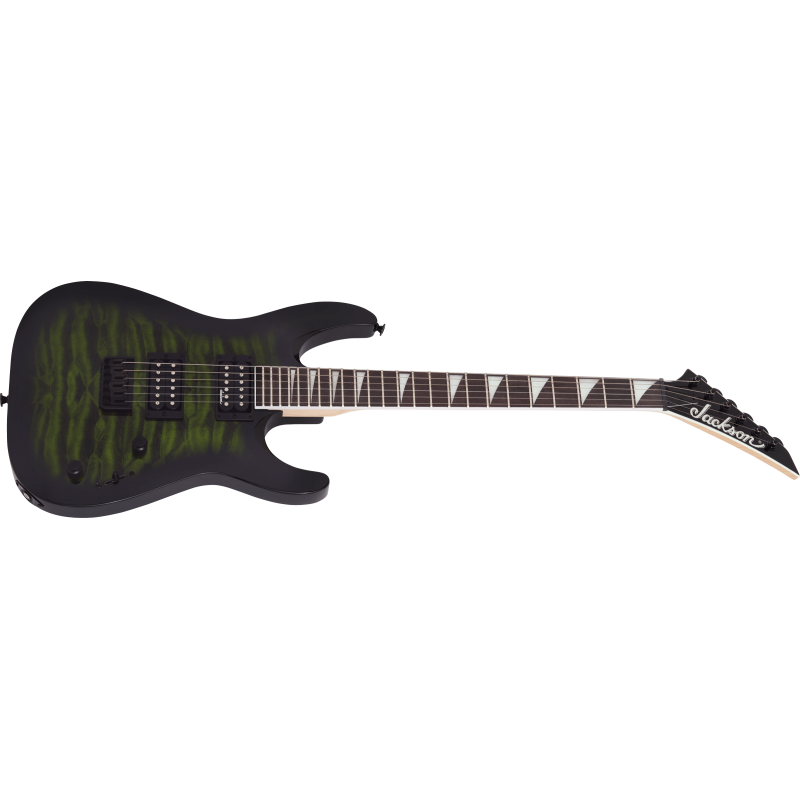 Jackson JS32Q Dinky Transparent Green Burst