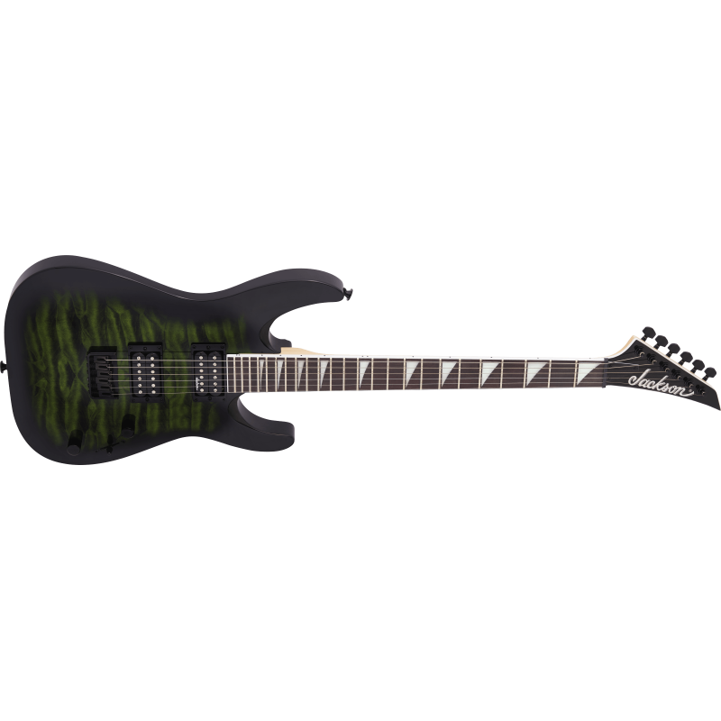 Jackson JS32Q Dinky Transparent Green Burst
