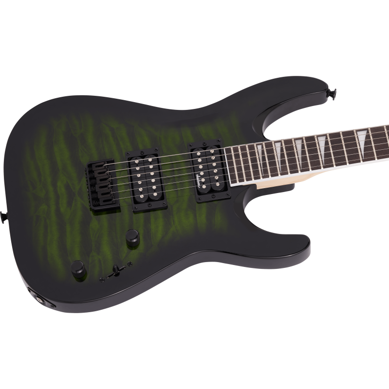 Jackson JS32Q Dinky Transparent Green Burst