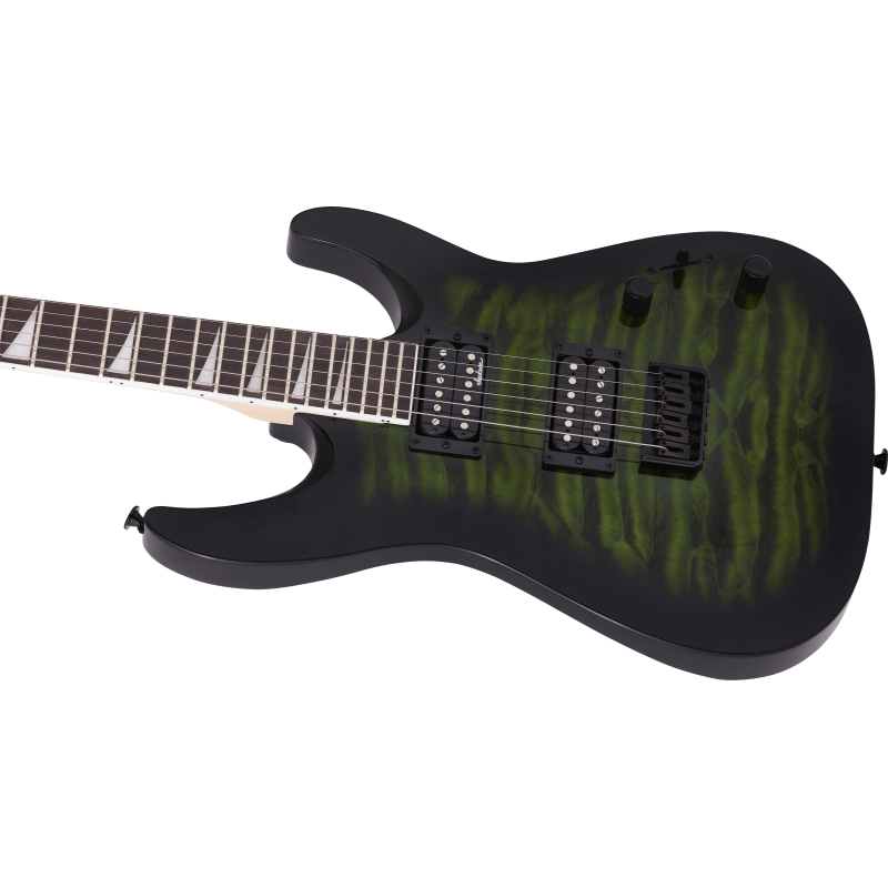 Jackson JS32Q Dinky Transparent Green Burst