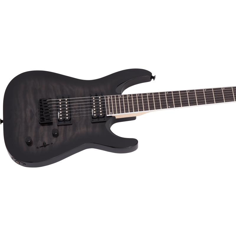 Jackson JS22Q-7 Dinky Transparent Black Burst