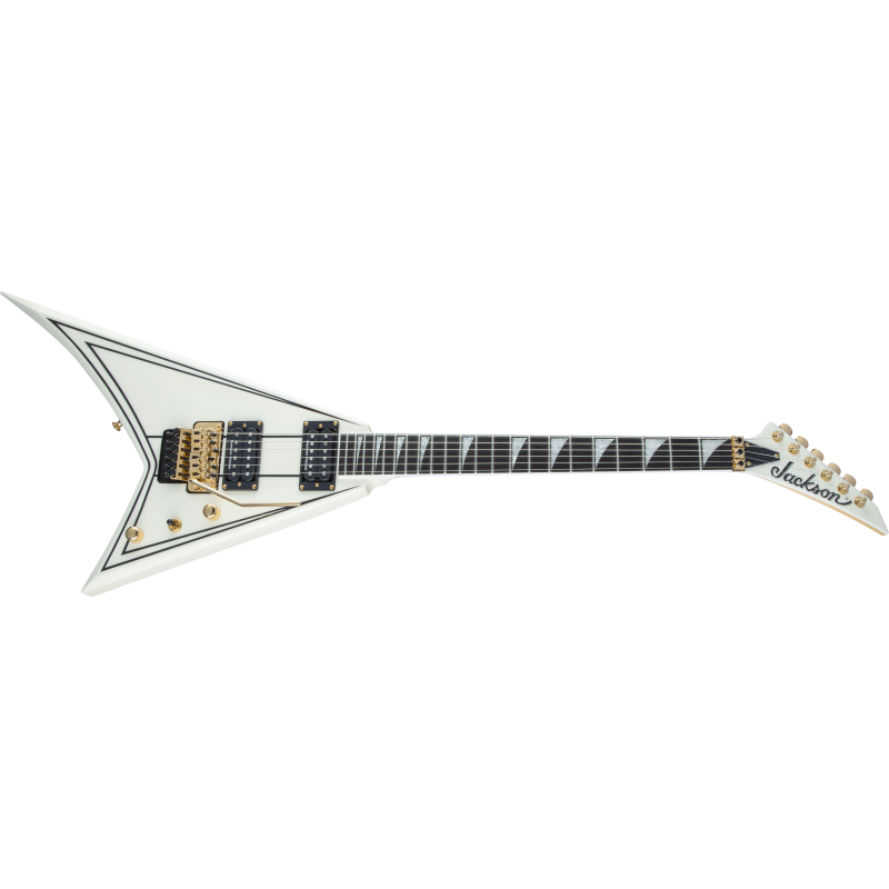 Jackson Pro RR3 Rhoads Ivory with Black Pinstripes