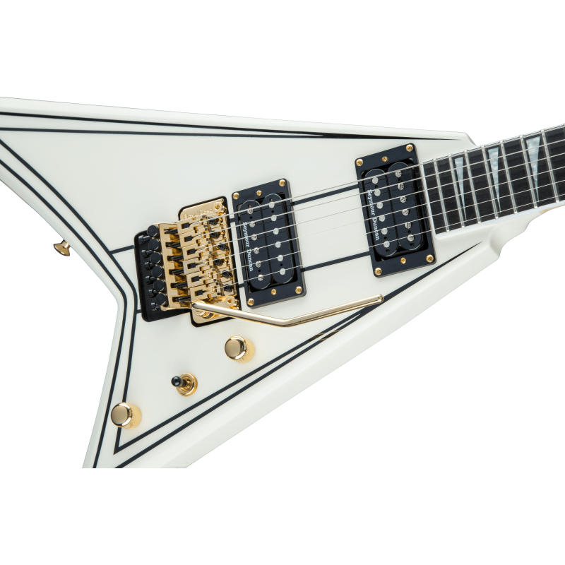 Jackson Pro RR3 Rhoads Ivory with Black Pinstripes