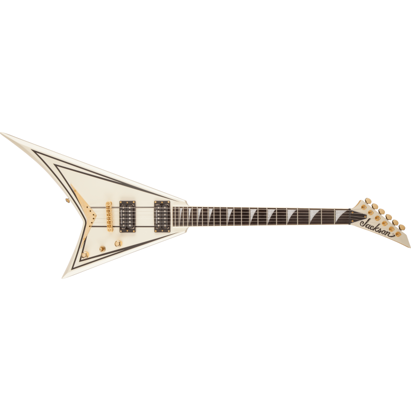 Jackson Pro RRT3 Rhoads Ivory with Black Pinstripes