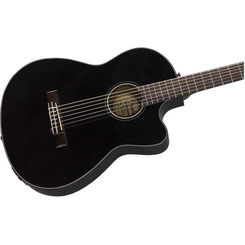Fender CN-140SCE Black w/case