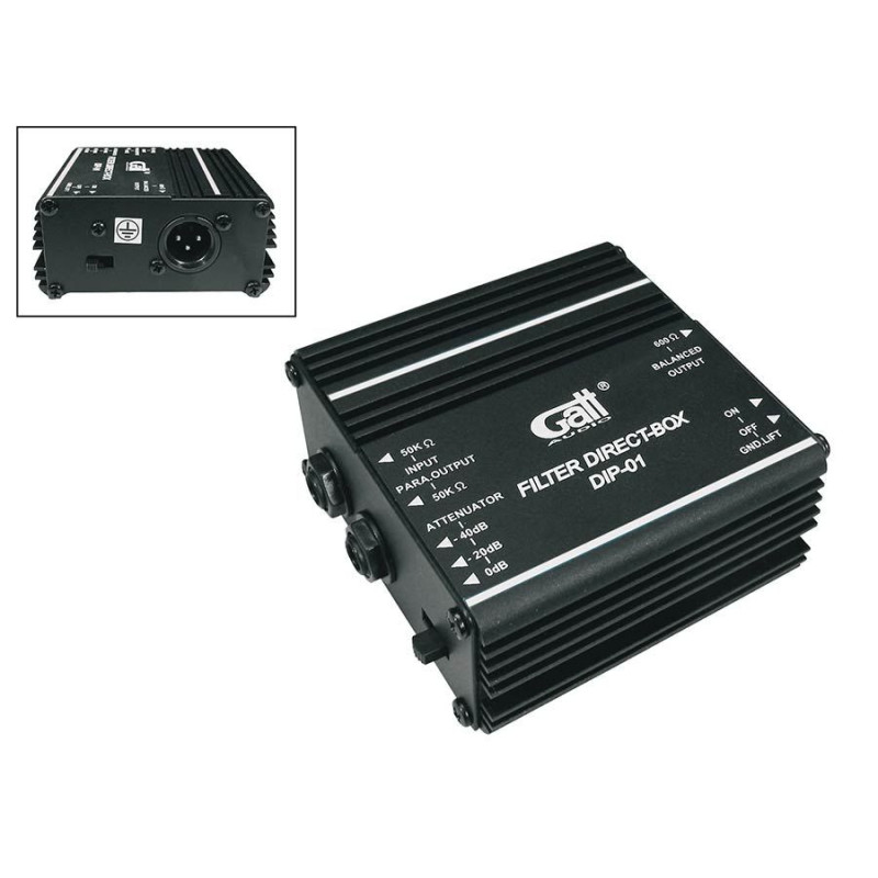 EK DIP-01 Caja DI Pasiva Gatt Audio