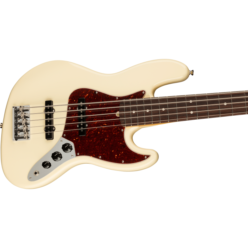 Fender American Pro II Jazz Bass V RW Olympic White
