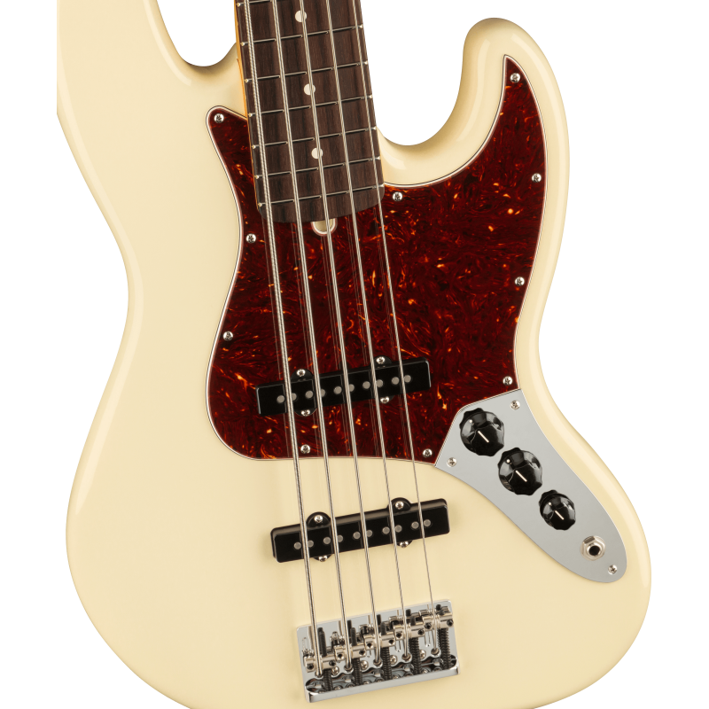 Fender American Pro II Jazz Bass V RW Olympic White