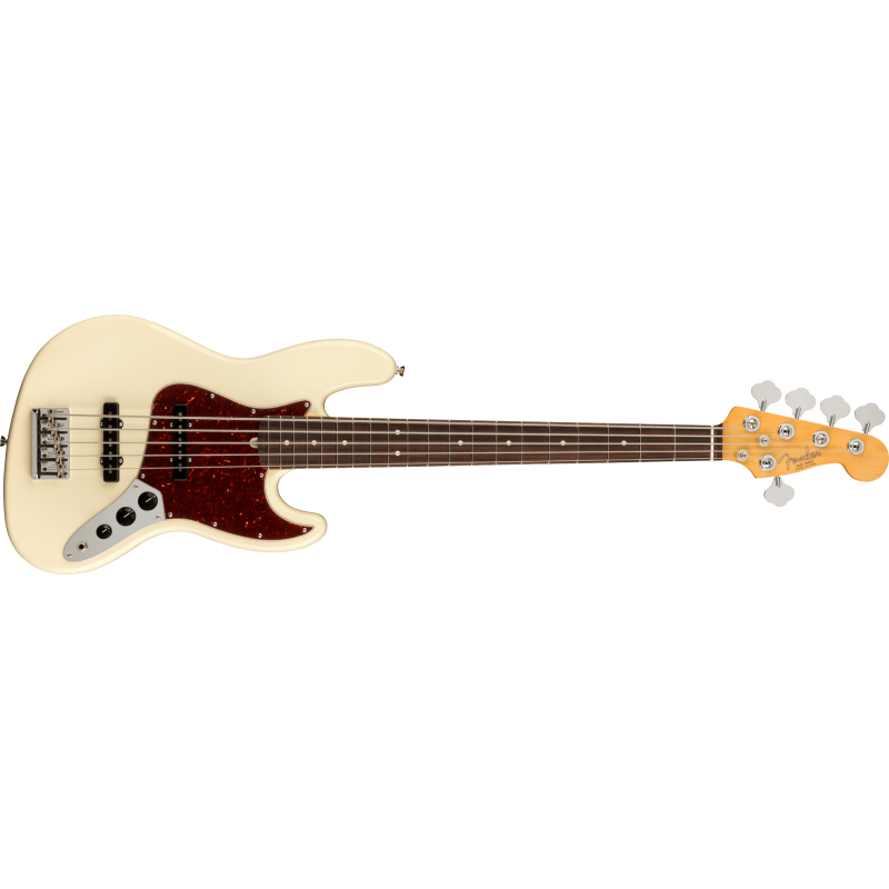 Fender American Pro II Jazz Bass V RW Olympic White