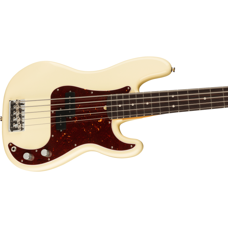 Fender American Pro II Precision Bass V RW Olympic White
