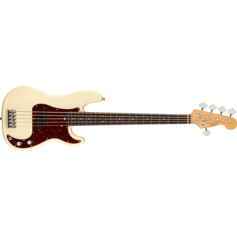 Fender American Pro II Precision Bass V RW Olympic White