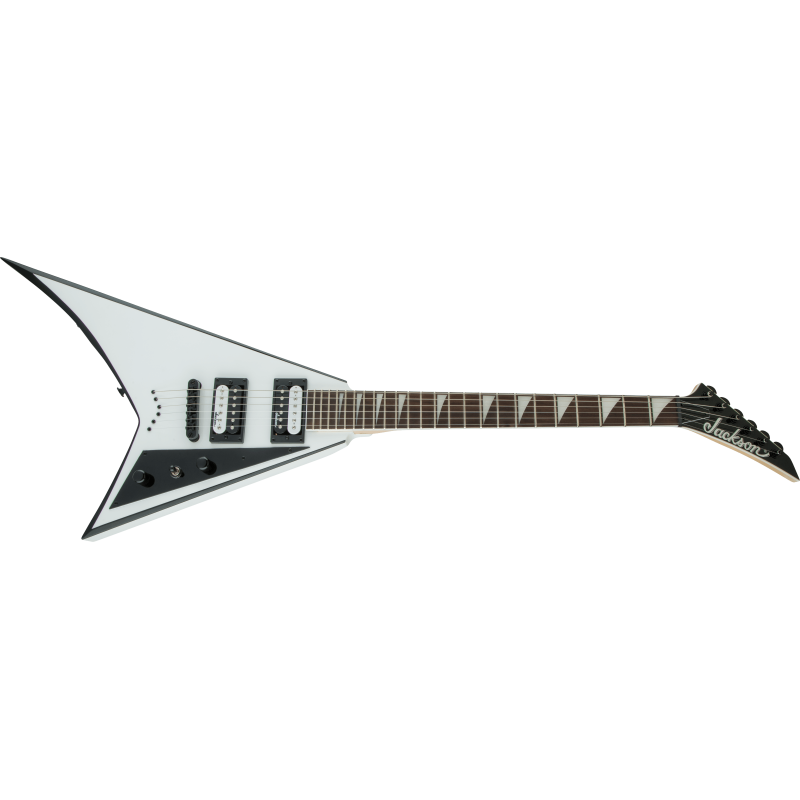 Jackson JS32T Rhoads White with Black Bevels