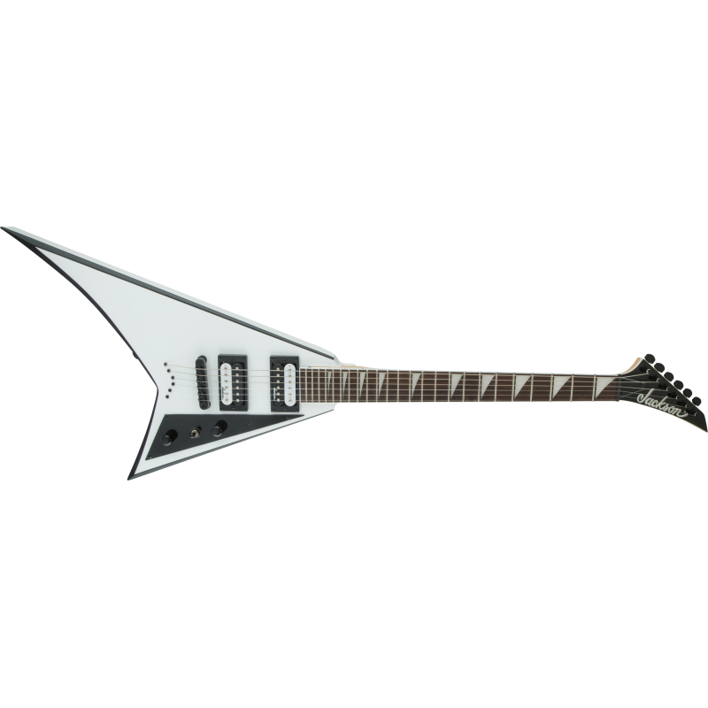 Jackson JS32T Rhoads White with Black Bevels