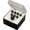 Fender Set Botones y Pin End para Acustica Negro