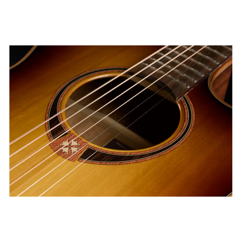 Lag T118ABCE Tramontane Brown Sunburst Edicón Limitada Bisel