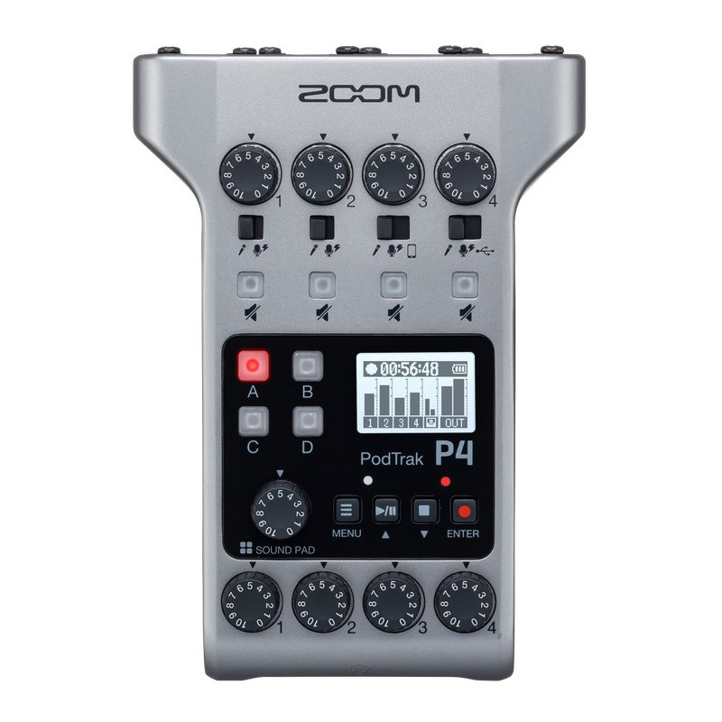 Zoom PodTrak P4 Grabadora Podcast