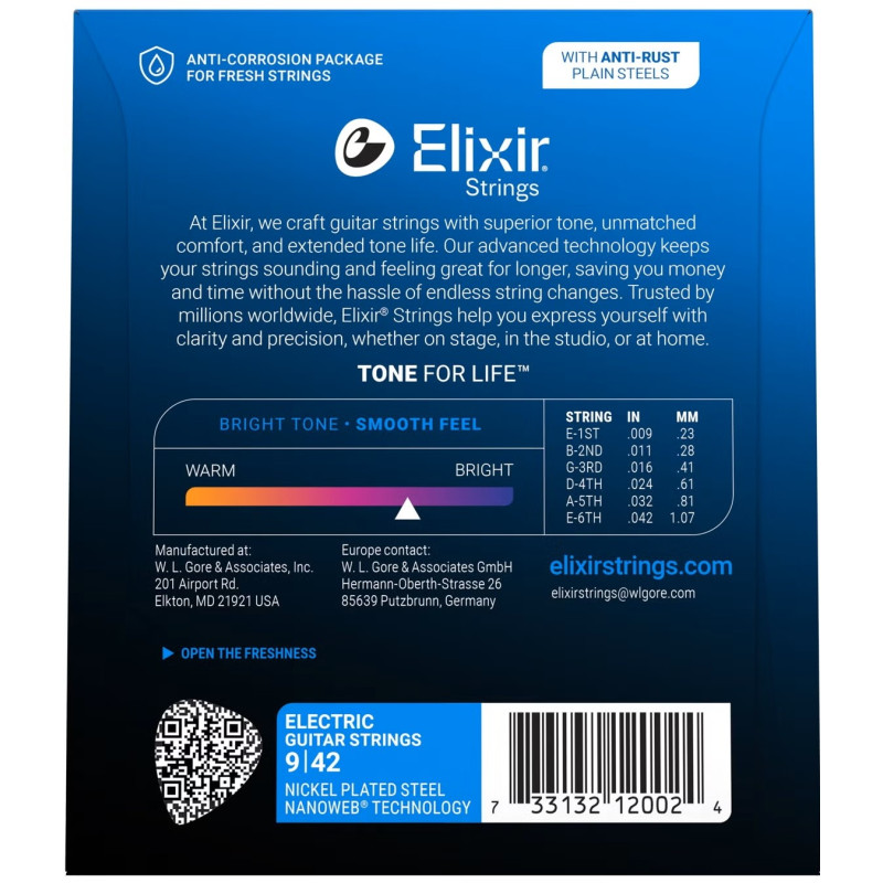 Elixir 12002 Nanoweb 09-42 Electrica