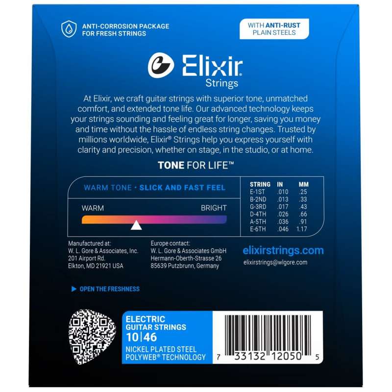Elixir 12050 Polyweb Light 10-46 Set