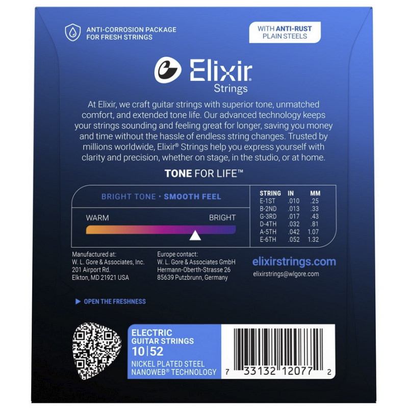 Elixir 12077 Nanoweb 10-52 Electric