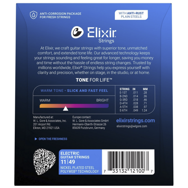 Elixir 12100 Polyweb Medium 11-49 Electrica
