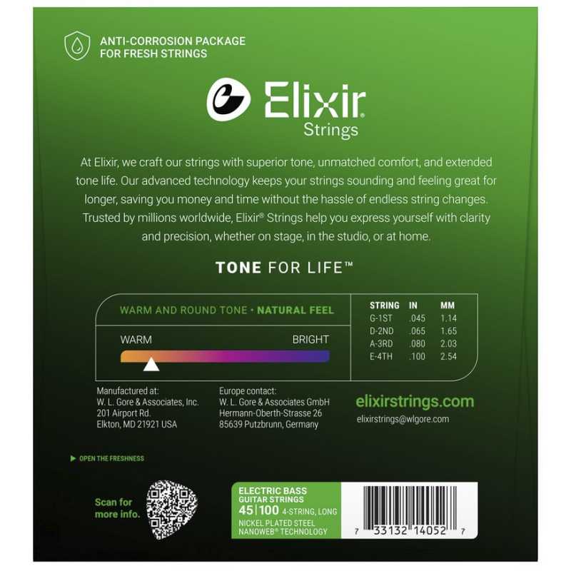 Elixir 14052 Nanoweb SLT 45-100 Bajo
