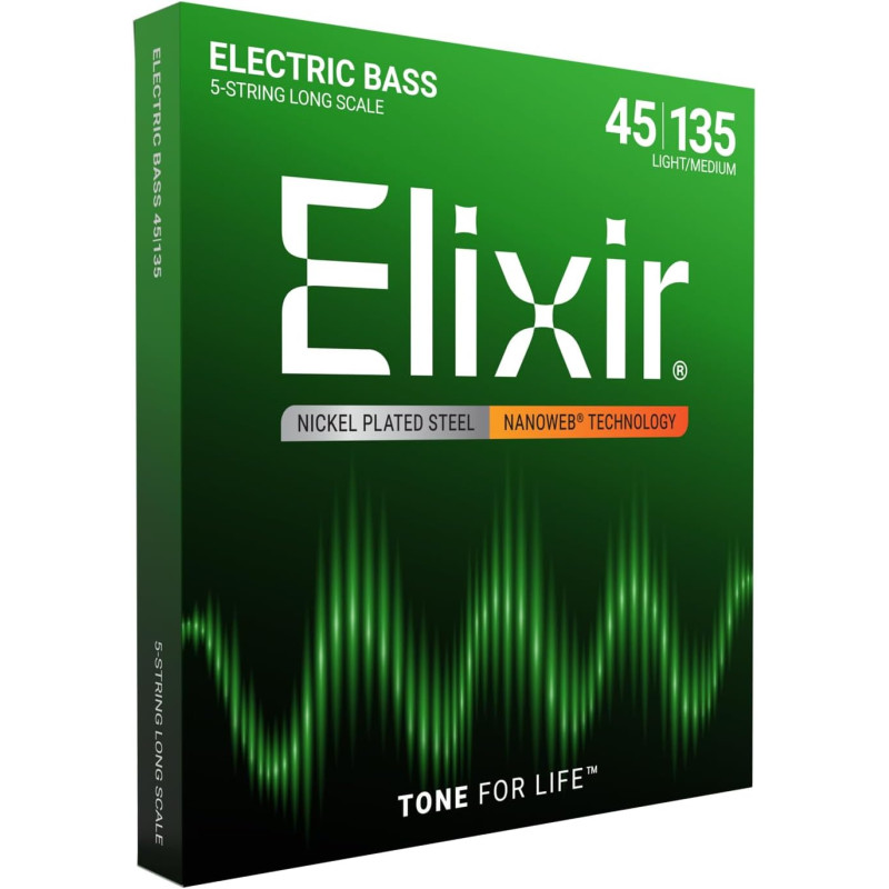 Elixir 14782 Nanoweb 45-135 Steel Set
