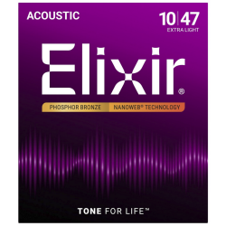 Elixir 16002 Phosphor Bronze 10-47 Acustica