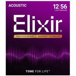 Elixir 16077 Phosphor Bronze lt 12-56 Acustica