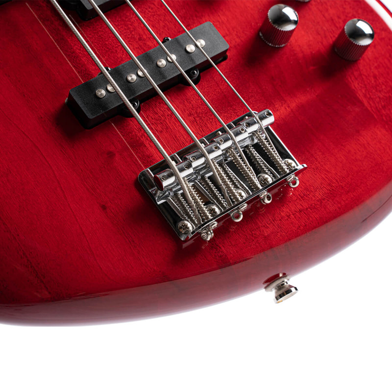 Cort Action Bass Transparent Red