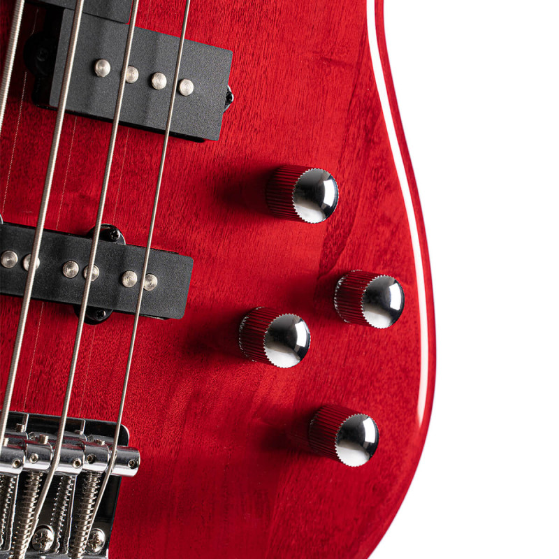 Cort Action Bass Transparent Red