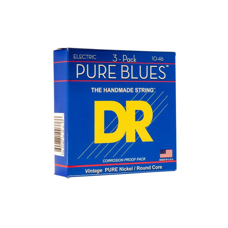 DR Strings Pack 3 Pure Blues PHR-10