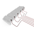 Daddario XPND Kit DIY Cables Alimentacion Pedales