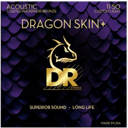 DR Strings Dragon Skin DAP 11-50 Coated Phosphor Bronze
