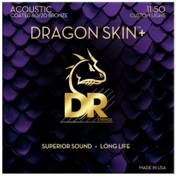 DR Strings Dragon Skin DA8 11-50 Coated Bronze 80/20