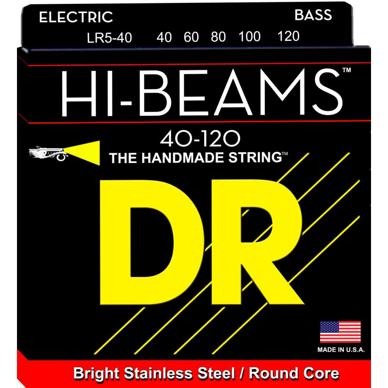 DR Strings Hi-Beams LR5 40-120