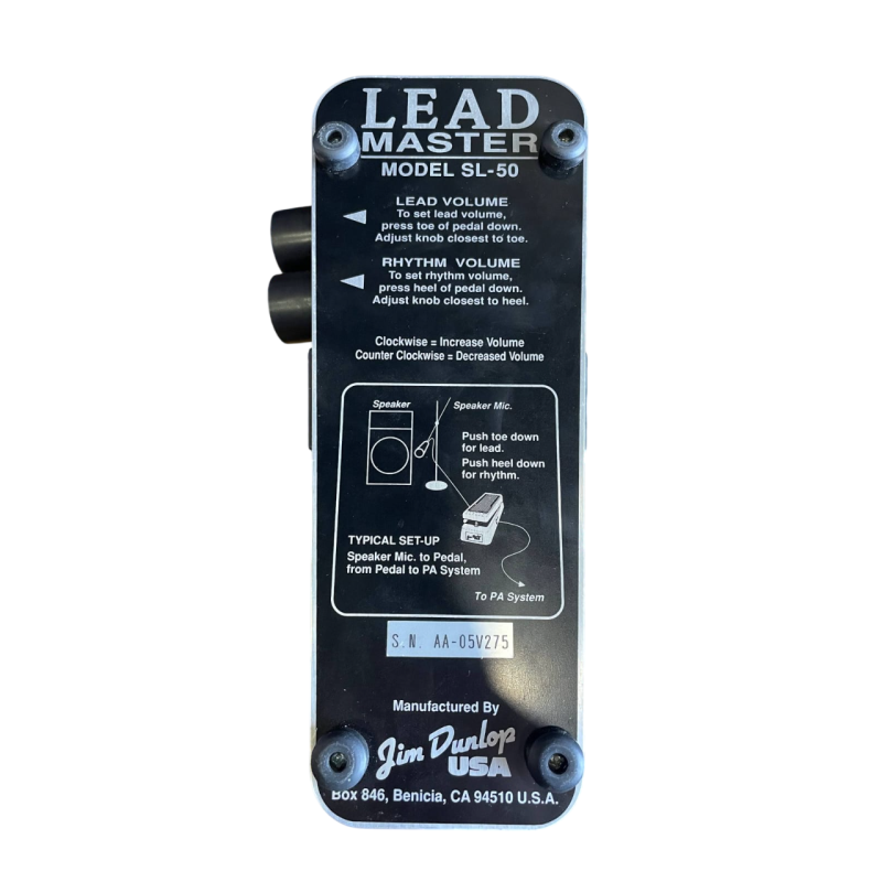 Dunlop SL50 Volume Pedal Outlet