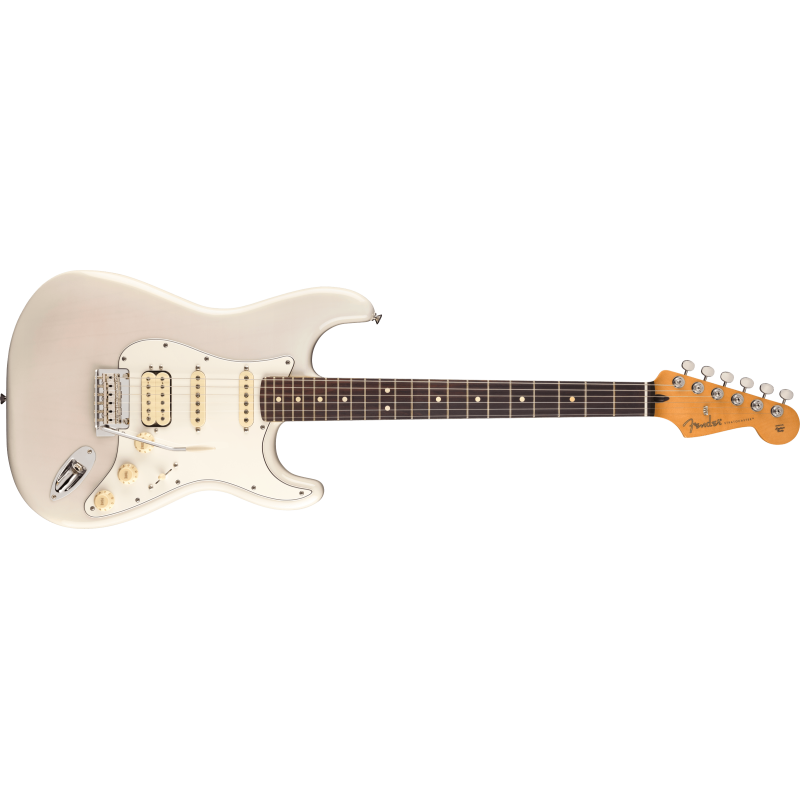 The Fender Player II Stratocaster HSS RW White Blonde.