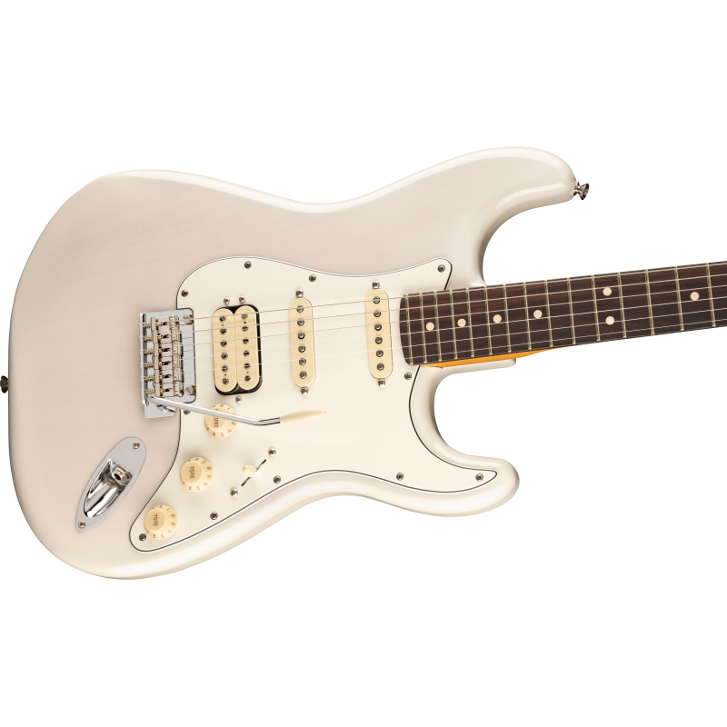 The Fender Player II Stratocaster HSS RW White Blonde.