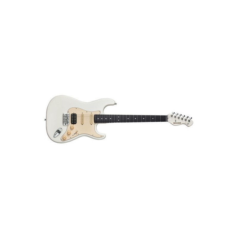 Mooer MSC10 Pro Guitar in Vintage White