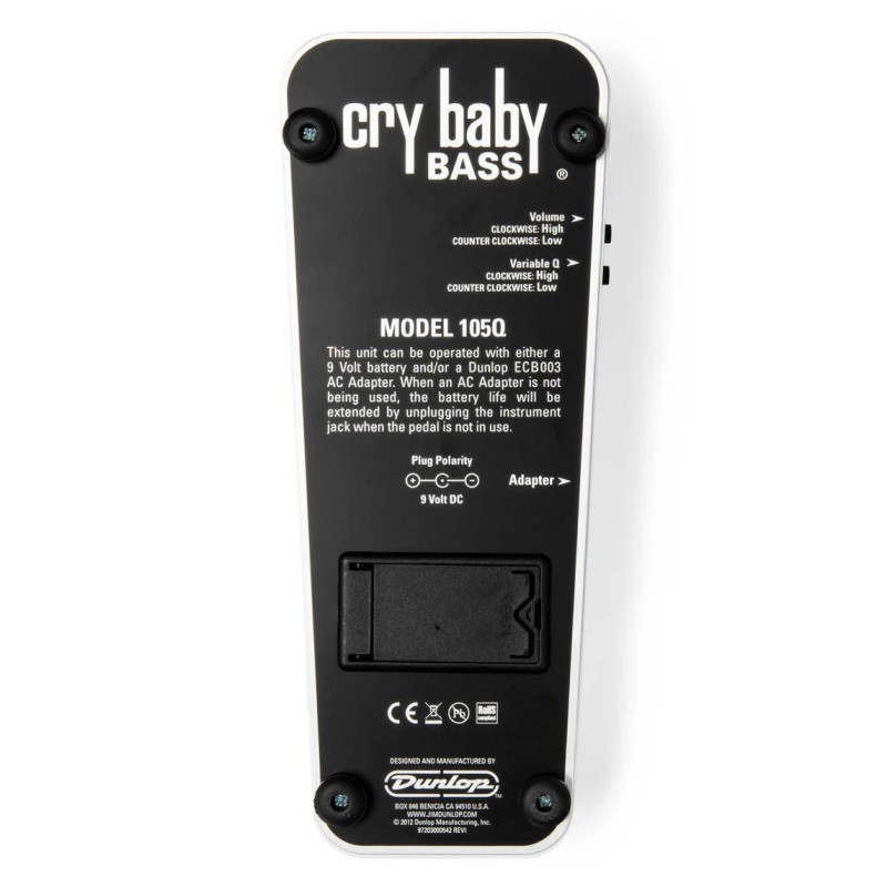 Dunlop 105Q Bass Cry Baby Wah Wah