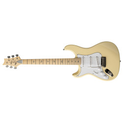 PRS SE Silver Sky Maple Left-Hand Moon White