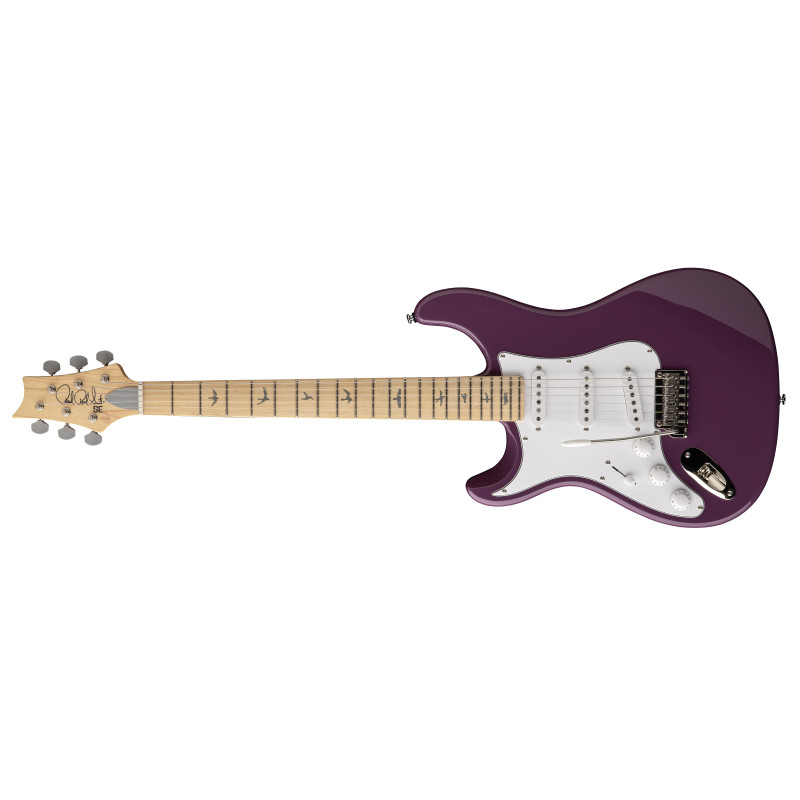 PRS SE Silver Sky Maple Left-Handed Summit Purple