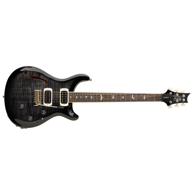 PRS SE Custom 24 Semi-Hollow Piezo Charcoal Burst