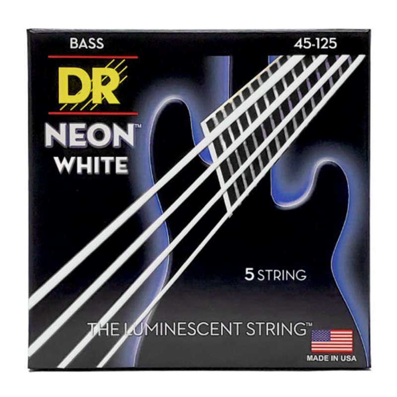 DR Strings Dragon  NWB5-45 Neon White
