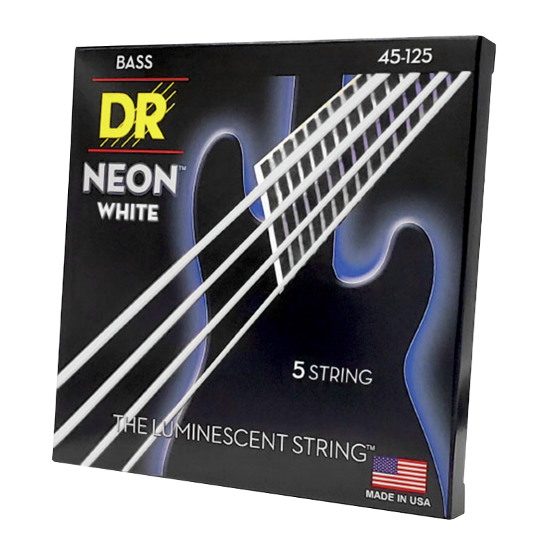 DR Strings Dragon  NWB5-45 Neon White