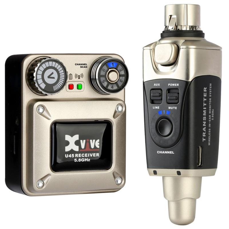 XVIVE U45 In-Ear Monitor Wireless Silver