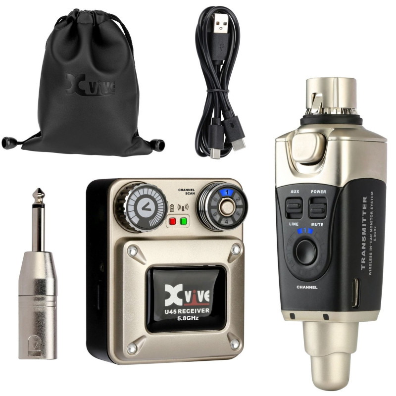XVIVE U45 In-Ear Monitor Wireless Silver