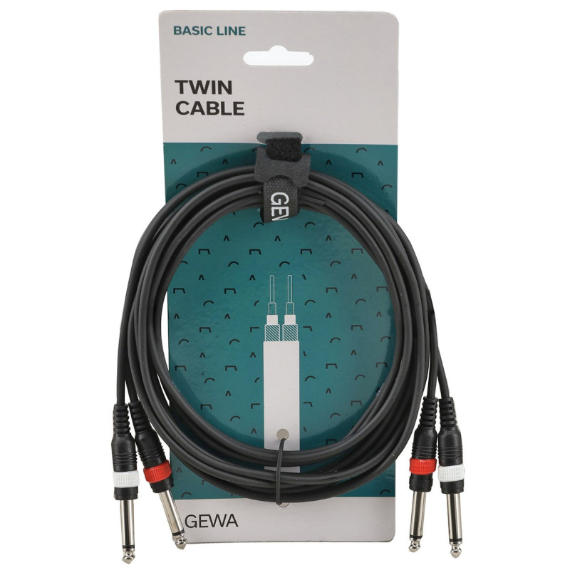 Alpha Audio 2 Jack Mono, 2 Jack Mono, 3 m